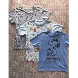 ユニクロ(UNIQLO)のユニクロUTスヌーピーTシャツ3枚まとめ売り親子お揃い(Tシャツ/カットソー)