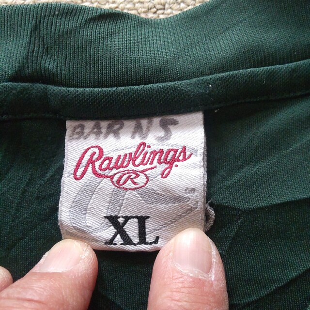 Rawlings(ローリングス)の大きいサイズ アメリカ古着 Rawlings ポリシャツ XL メンズのトップス(Tシャツ/カットソー(半袖/袖なし))の商品写真