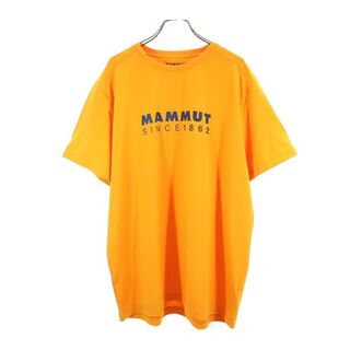 マムート(Mammut)のマムート ロゴプリント 半袖 Tシャツ 2XL オレンジ Mammut ビックサイズ メンズ 【中古】  【230506】(Tシャツ/カットソー(半袖/袖なし))