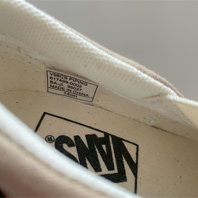 VANS(ヴァンズ)の【値下げ】VANS バンズ スリッポン 14㎝ キッズスニーカー キッズ/ベビー/マタニティのベビー靴/シューズ(~14cm)(スニーカー)の商品写真