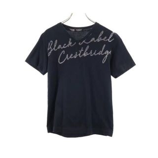 【大人スタイル】ブラックレーベルクレストブリッジ Vネック 半袖 Tシャツ