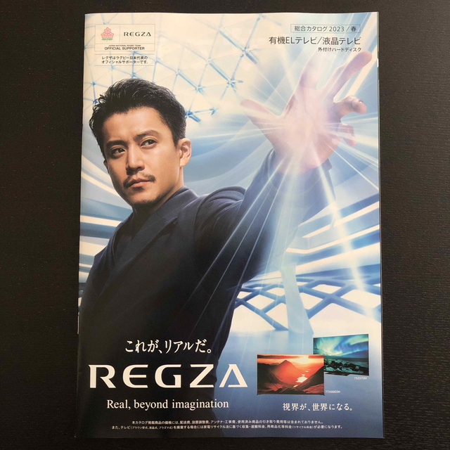 カタログ　2点　東芝　REGZA レグザ　テレビ　レコーダー　小栗旬　表紙 エンタメ/ホビーのタレントグッズ(男性タレント)の商品写真