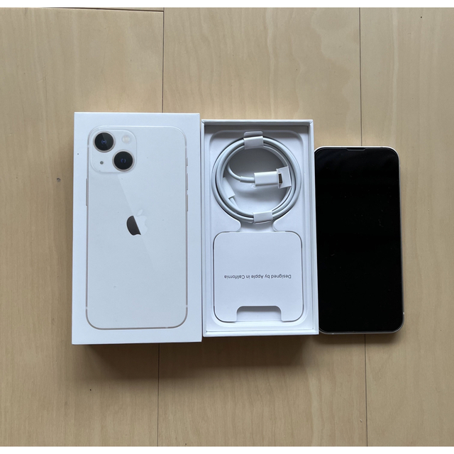 iPhone13 mini 128GB スターライト au 付属品多数 美品