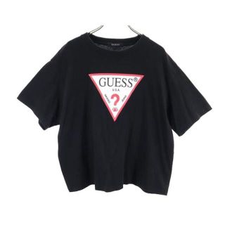 ゲス(GUESS)のゲス ロゴプリント 半袖 Tシャツ XXS 黒 Guess メンズ 【中古】  【230506】 メール便可(Tシャツ/カットソー(半袖/袖なし))