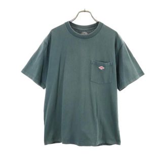 ダントン(DANTON)のダントン ロゴ刺繍 半袖 Tシャツ 40 緑系 Danton メンズ 【中古】  【230506】 メール便可(Tシャツ/カットソー(半袖/袖なし))