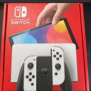 ニンテンドースイッチ(Nintendo Switch)のNintendo Switch（有機ELモデル）  ホワイト未開封(家庭用ゲーム機本体)