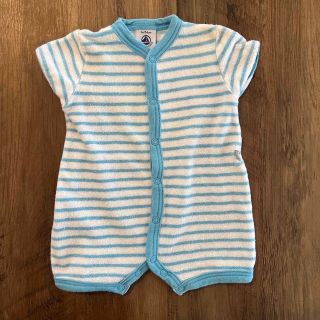 プチバトー(PETIT BATEAU)のプチバトー　夏物　ロンパース　男の子　ベビー(ロンパース)