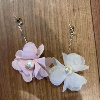 パステルカラーピアス お花の通販 by フリルショップ｜ラクマ