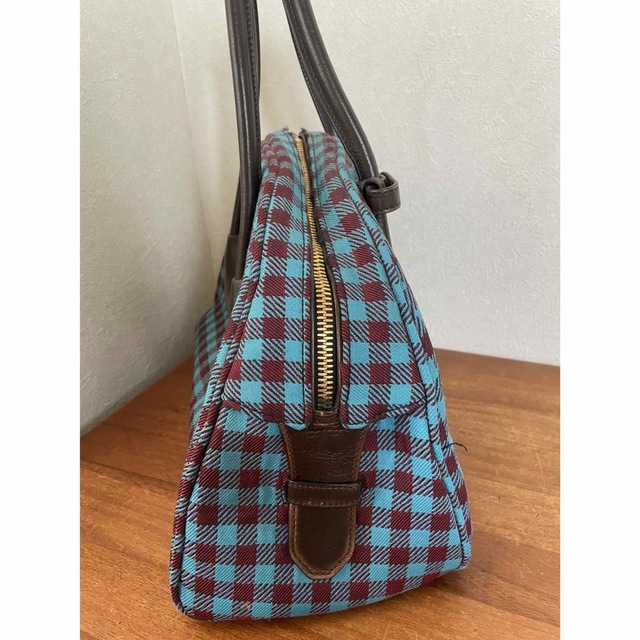 PRADA - PRADA ブルーチェックボストンバックの通販 by ゆっけラクマ店