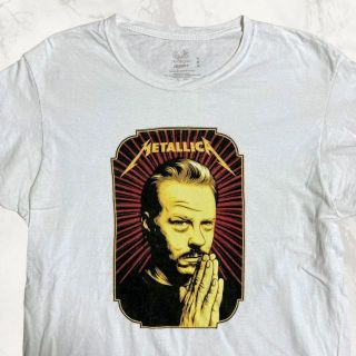 JGK ビンテージ   白 METALLICA　メタリカ　バンド Tシャツ(Tシャツ/カットソー(半袖/袖なし))