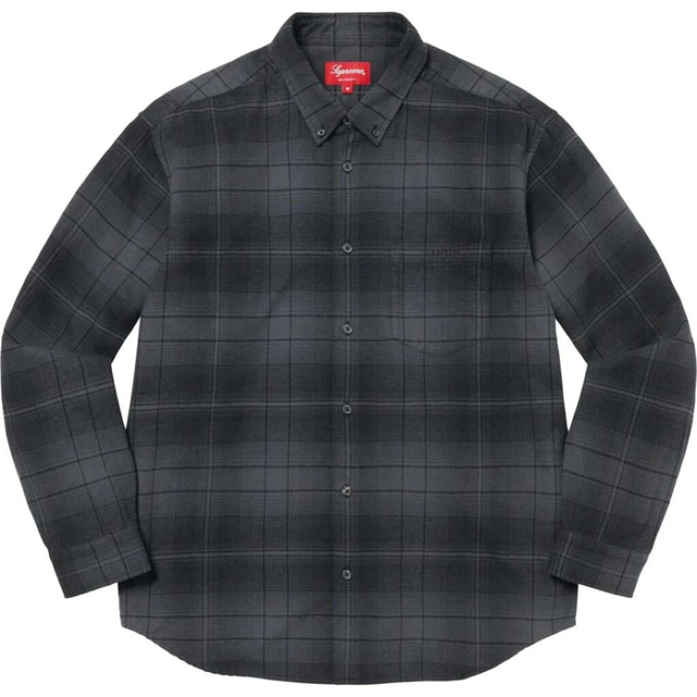 supreme Plaid Flannel Shirt Black Sサイズ - シャツ