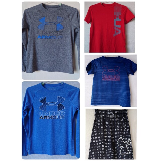 UNDER ARMOUR(アンダーアーマー)の《専用》UNDER ARMOURキッズ　パンツ【140】他4点 キッズ/ベビー/マタニティのキッズ服男の子用(90cm~)(パンツ/スパッツ)の商品写真