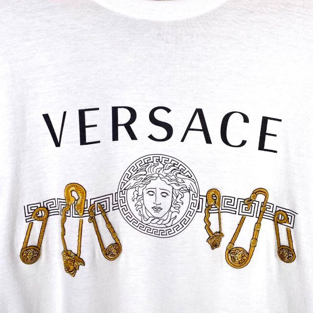 『VERSACE』ベルサーチ(2XL) Safety /ピン刺繍/Tシャツ