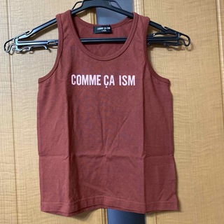 コムサイズム(COMME CA ISM)のコムサイズム　タンクトップ　120 赤系　小豆色　新品(Tシャツ/カットソー)