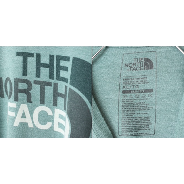 THE NORTH FACE(ザノースフェイス)のNORTH FACEノースフェイスロゴプリントTシャツ 半袖グリーンXL ss1 メンズのトップス(Tシャツ/カットソー(半袖/袖なし))の商品写真