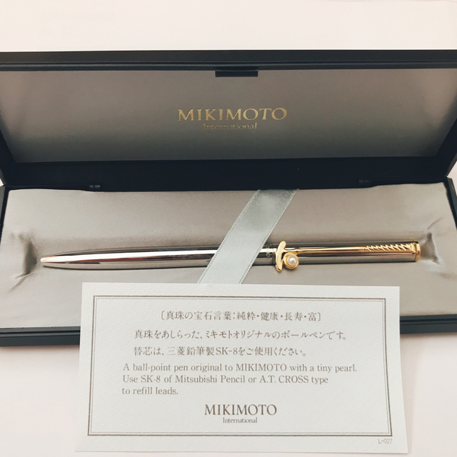 MIKIMOTO(ミキモト)のMIKIMOTO パール　ボールペン インテリア/住まい/日用品の文房具(ペン/マーカー)の商品写真