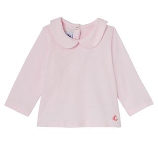 プチバトー(PETIT BATEAU)のプチバトー 新品 24m 長袖カットソー ピンク＋裏起毛カルソン ピンク(シャツ/カットソー)