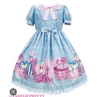 アンジェリックプリティー(Angelic Pretty)の【きらりさま専用】AP lovely toy box ワンピース サックス(ひざ丈ワンピース)