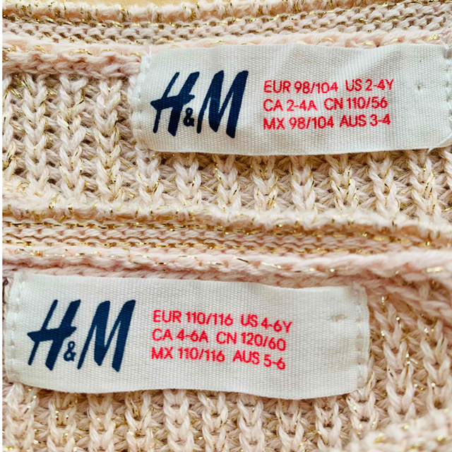 H&M(エイチアンドエム)のＨ＆Ｍ　ベビー・キッズガーデン　100cm  110cm キッズ/ベビー/マタニティのキッズ服女の子用(90cm~)(カーディガン)の商品写真