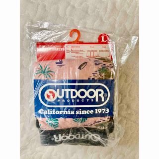 アウトドアプロダクツ(OUTDOOR PRODUCTS)の【新品】OUTDOOR ボクサーパンツ　ビーチ柄ピンク(ボクサーパンツ)