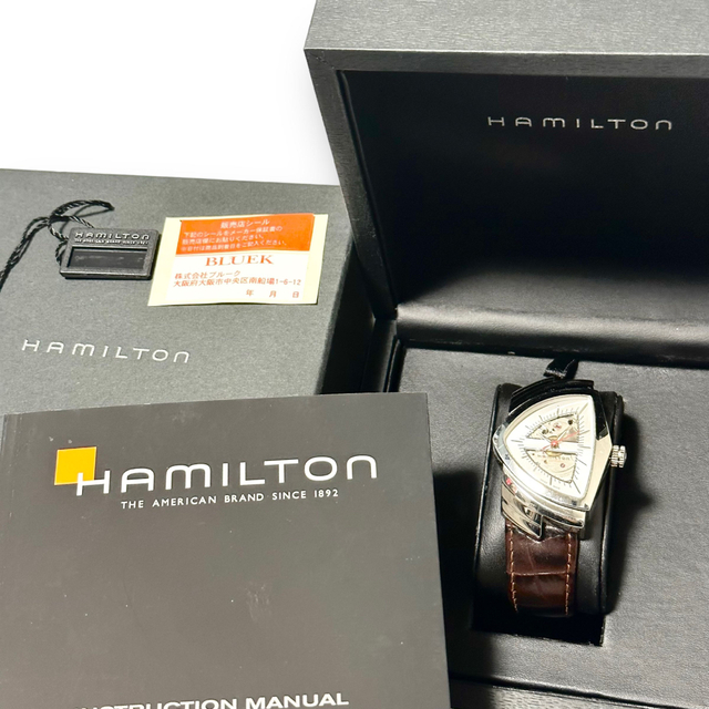 人気品！ HAMILTON ベンチュラ オートマチック H245150 レザー茶douzo時計