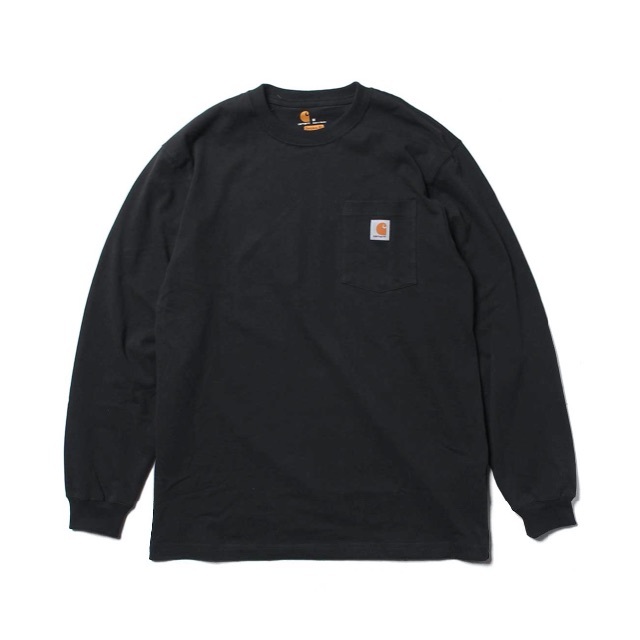 carhartt(カーハート)のカーハート　ポケット ロンT　黒　S　新品　●訳あり Carhartt メンズのトップス(Tシャツ/カットソー(七分/長袖))の商品写真