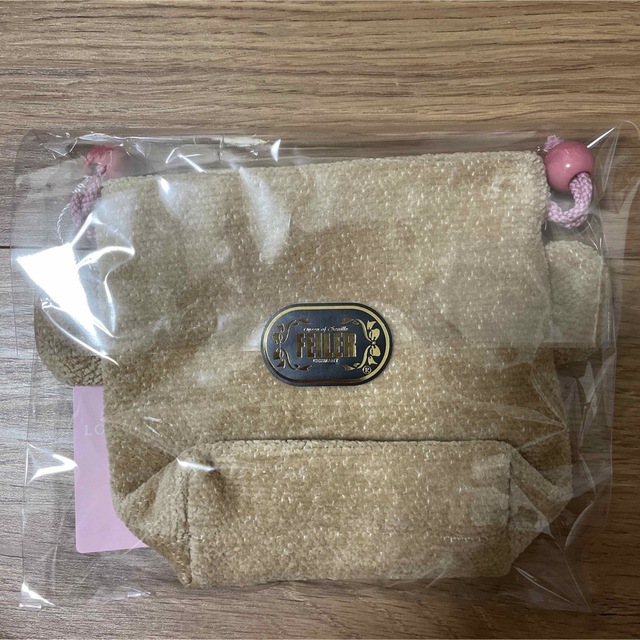 匿名配送 新品未使用フェイラードアップテディ 耳付き巾着ポーチ 1