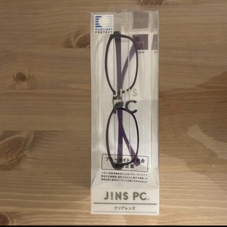 ジンズ(JINS)の【dream様専用】JINS PC ブルーライトカット 紫　度なし 3900円(サングラス/メガネ)