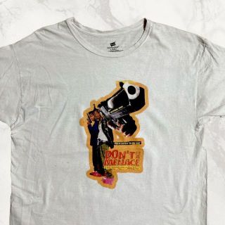 JFU 白 dont menace ポップガン　映画　ムービー Tシャツ(Tシャツ/カットソー(半袖/袖なし))