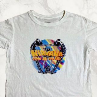 JFQ 白 NIRVANA come as you are バンド Tシャツ(Tシャツ/カットソー(半袖/袖なし))