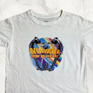 JFQ 白 NIRVANA come as you are バンド Tシャツ(Tシャツ/カットソー(半袖/袖なし))