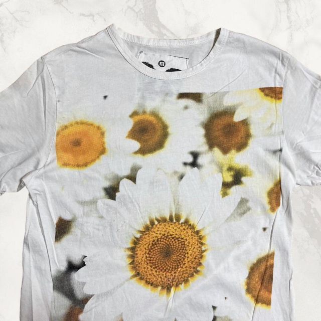 JFP CASH&ELVIS ビンテージ   白 花柄　総柄　ガーベラ Tシャツ メンズのトップス(Tシャツ/カットソー(半袖/袖なし))の商品写真