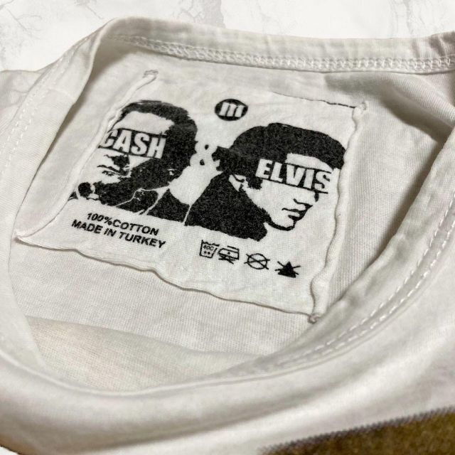 JFP CASH&ELVIS ビンテージ   白 花柄　総柄　ガーベラ Tシャツ メンズのトップス(Tシャツ/カットソー(半袖/袖なし))の商品写真