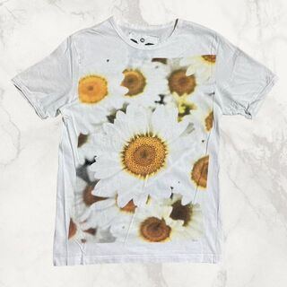 JFP CASH&ELVIS ビンテージ   白 花柄　総柄　ガーベラ Tシャツ(Tシャツ/カットソー(半袖/袖なし))
