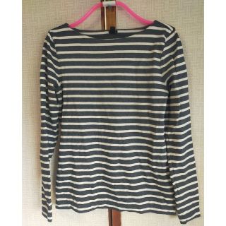 ジェイクルー(J.Crew)のジェイクルー★上質ボートネックトップス カットソー★ボーダー(カットソー(長袖/七分))