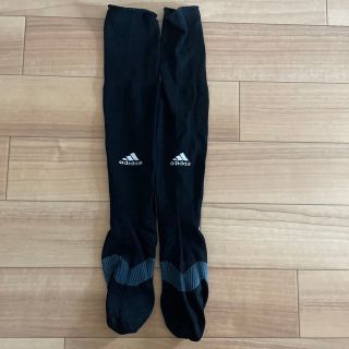 アディダス(adidas)のadidas サッカーソックス　黒　サイズ22-24くらい(その他)