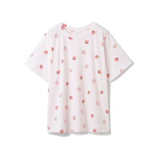 ジェラートピケ(gelato pique)の新品未使用　ジェラートピケ　フルーツモチーフＴシャツ　ピンク(Tシャツ(半袖/袖なし))