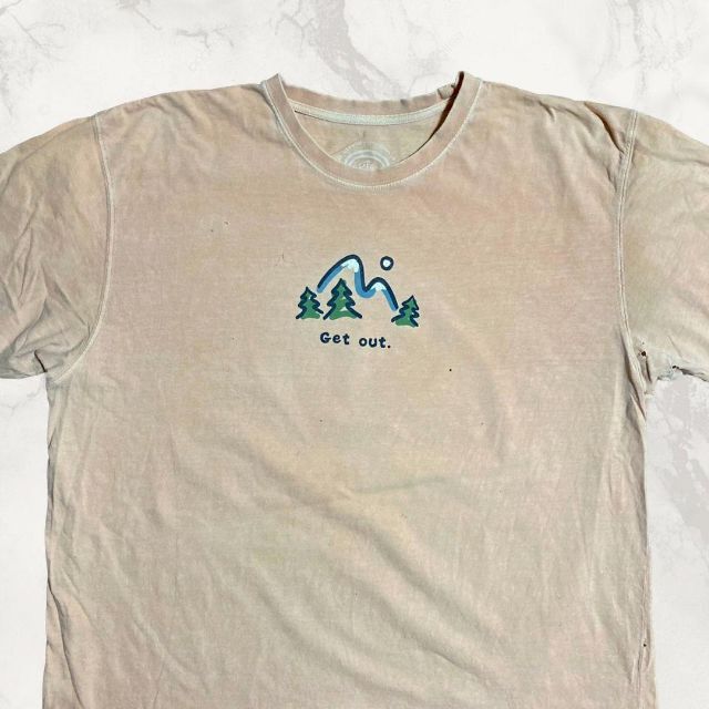 JFO Life is good ライフイズグッド　登山　getout Tシャツ メンズのトップス(Tシャツ/カットソー(半袖/袖なし))の商品写真