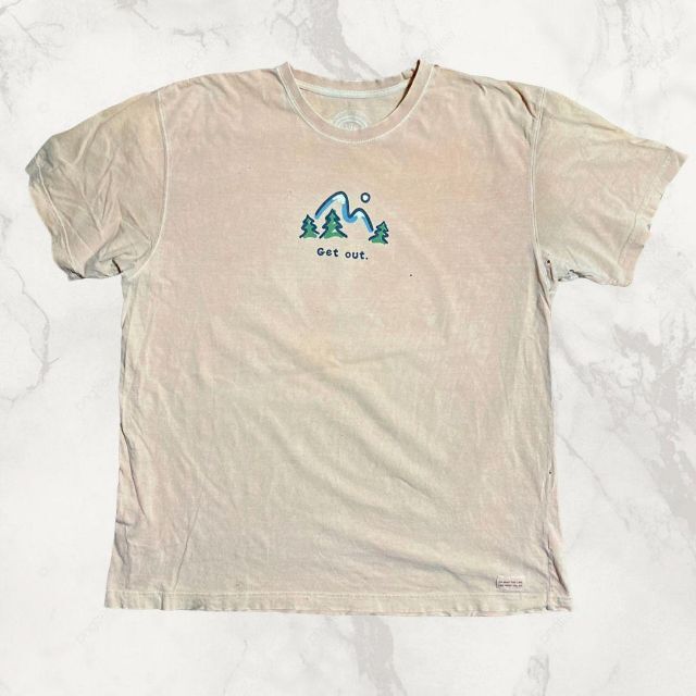 JFO Life is good ライフイズグッド　登山　getout Tシャツ メンズのトップス(Tシャツ/カットソー(半袖/袖なし))の商品写真