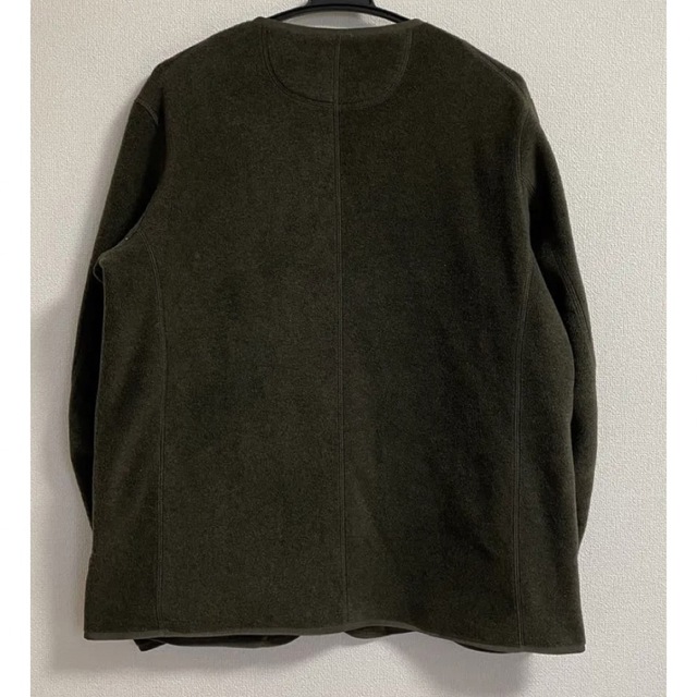 ダントンDANTON BEAMS 別注 フリースカーディガン 40 オリーブ M www