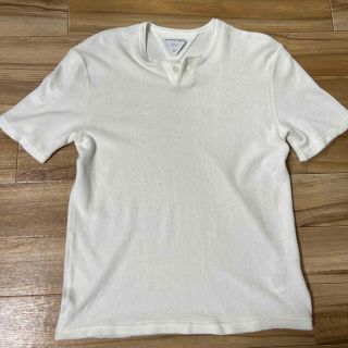 ボッテガヴェネタ(Bottega Veneta)のボッテガ Bottega ヘンリーネックTシャツ XS タオル生地 白 美品(Tシャツ/カットソー(半袖/袖なし))