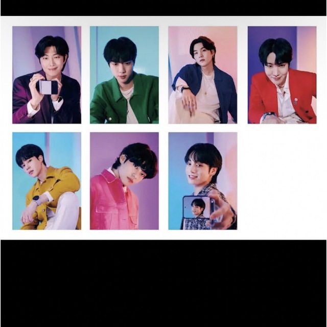 Galaxy BTS ポストカード　7枚セット エンタメ/ホビーのCD(K-POP/アジア)の商品写真