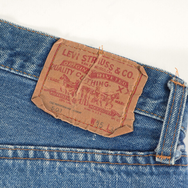 Levis リーバイス デニムパンツ 501 66後期 70s vintage ヴィンテージ インディゴ ブルー 50% 35×31 ボトムス ジーンズ ジーパン USA製 【メンズ】