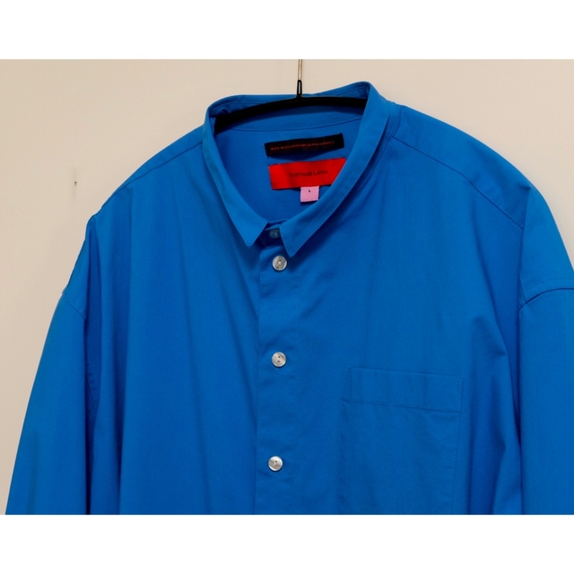 ECKHAUS LATTA エコーズラッタ ブルーシャツ ミニ襟 カラーシャツ 『1