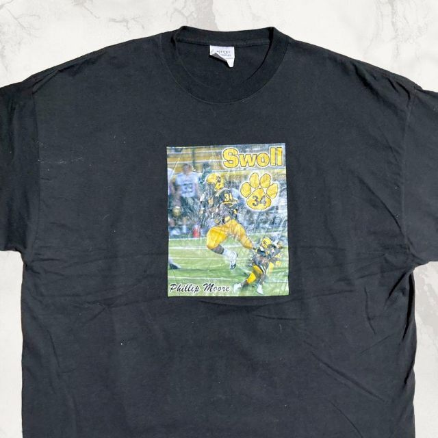 JFA POR ビンテージ 黒 Swoll　アメフト　フィリップムーア Tシャツ メンズのトップス(Tシャツ/カットソー(半袖/袖なし))の商品写真