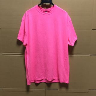 ギルタン(GILDAN)のGILDANギルダン☆半袖無地Tシャツ☆ポケット無し☆ネオンピンク蛍光☆Lサイズ(Tシャツ/カットソー(半袖/袖なし))