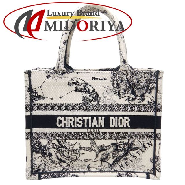 Christian Dior - クリスチャンディオール Christian Dior ブックトートスモール M1265ZRHZ_M941 トートバッグ ゾディアック キャンバス ナチュラル  ブラック / 250458【中古】