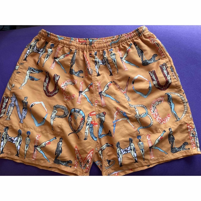 supreme  alphabet water short orangeパンツ