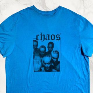 JEZ  ビンテージ   青 chaos　カオス　バンド Tシャツ(Tシャツ/カットソー(半袖/袖なし))