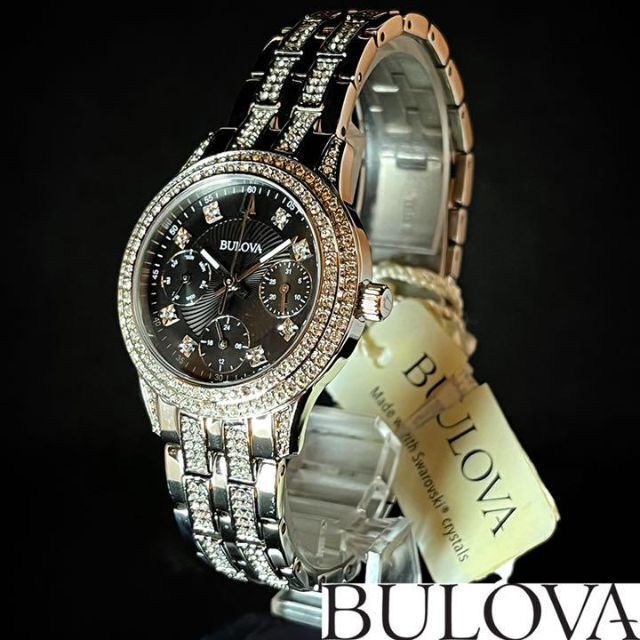 BULOVA】展示品特価/ブローバ/レディース腕時計/ゴージャス/シルバー色